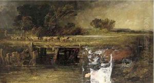 An approaching storm by George Frederick Chester