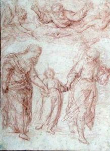 The Holy Family by Simone Cantarini (Pesarese)