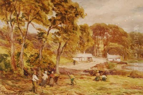 Irish Rural Village Scene Atrosscarberry - view 1