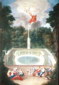 The Groves of Versailles with Mars and Venus before Apollo and Vulcan, 1688 by Jean II Cotelle