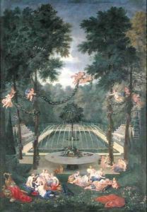 Groves of Versailles, view of the Marais with Venus and Echo, 1688 by Jean II Cotelle