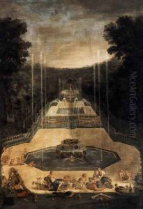 View of the Three-Fountain Grove (2) 1688-90 by Jean II Cotelle