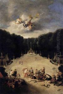 View of the Arch of Triumph Grove 1688-90 by Jean II Cotelle