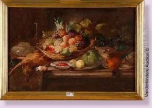 Nature Morte Aux Fruits Et Au Gibier by Francois-Joseph Huygens