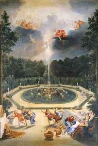 The Groves of the Versailles View of the Fountain of Enceladus with the Feast of Lycaon
