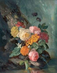Bouquet De Fleurs by Francois-Joseph Huygens
