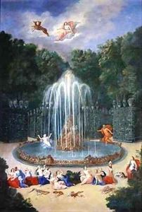 The Groves of Versailles View of the Star or Mountain of Water with Alph persuing Arethusa