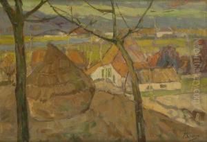 Meule Sur Fond De Village