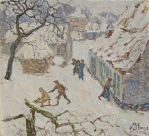Beschoten Hoeve In Desneeuw (1919)