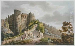Carisbrook Castle, from 'The Isle of Wight Illustrated, in a Series of Coloured Views'