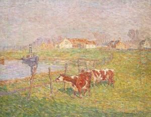 Koeien Langs De Leie (ca.1914-1918)