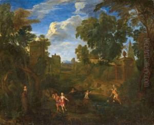 Landschaft Mit Badenden Nymphen