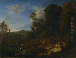 Arkadische Landschaft. by Cornelis Huysmans