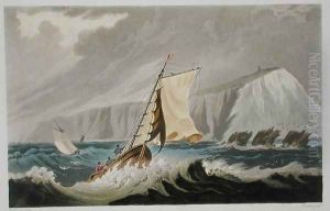 Cowes, from 'The Isle of Wight Illustrated, in a Series of Coloured Views', 1846 by Frederick Calvert
