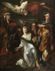 Biblical Scene. 1687. by Jacob Huysmans