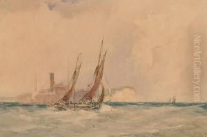 Shipping Off A Coast by William Hyams
