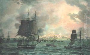 The Bombing of Cadiz by the French on 23rd September 1823, 1824 by Louis Philippe Crepin