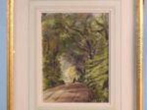 Figures On Awoodland Path by William Hyams