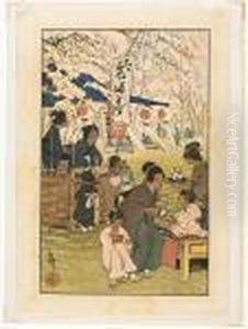 Two Woodblock Prints by Helen Hyde