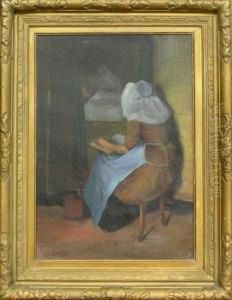 Reading By The Bedside by Helen Hyde
