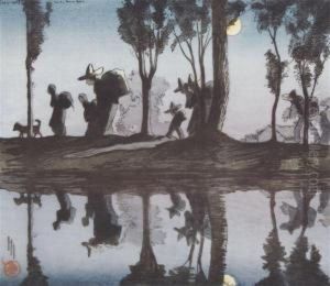 Moonlight On The Viga Canal by Helen Hyde