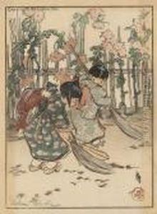 A Roundelay; An April Evening; New Brooms; A Weary Little Mother by Helen Hyde