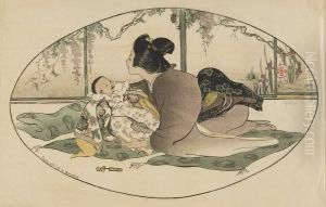 Baby Talk; White Peacock by Helen Hyde
