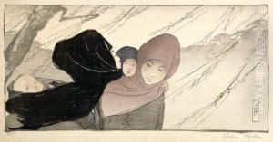 A Snowy Day; Winter by Helen Hyde