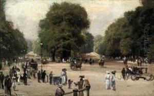 Rotten Row From Hyde Park Corner by George Hyde Pownall