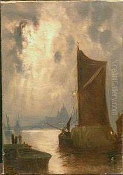 Thames At Night - view 1