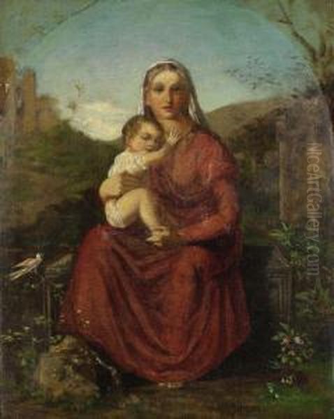 Madonna Mit Kind In Einer Landschaft - view 1