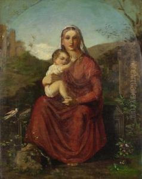 Zugeschrieben - Madonna Mit Kind In Einer Landschaft - view 1