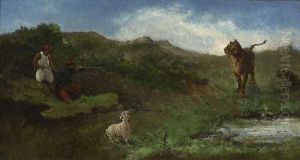 Lowenjagd by Georges-Louis Hyon