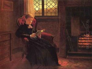 Reading by the Fire by Samuel S. Carr
