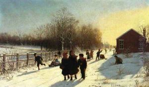 School's Out, 1882 by Samuel S. Carr