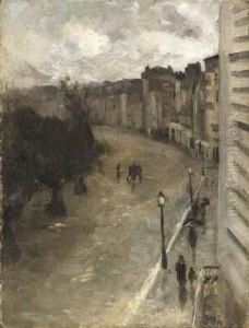 Le Square De Vintimille Vu Depuis Le Balcon De L'appartement D'edouard Vuillard. by Henri-Gabriel Ibels
