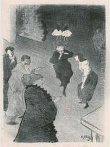 Une Repetition Aux Folies-bergere : Emilienne D'alencon. . 1893 - view 1