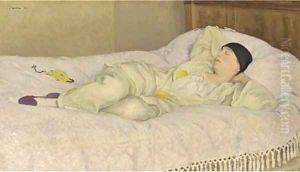 Pierrot sleeping by Gerard Chowne