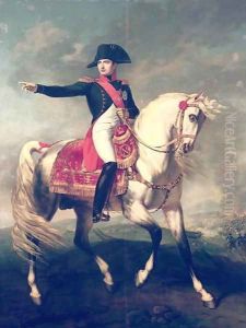 Equestrian Portrait of Napoleon I (1769-1821) 1810 by Joseph Chabord