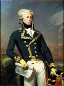 Portrait of Gilbert Motier the Marquis de La Fayette as a Lieutenant General, 1791 by Joseph-Desire Court