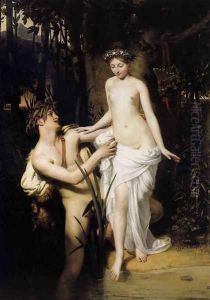 Young Girl at the Scamander River by Joseph-Desire Court