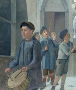 Ecolier Au Tambour by Jean Daniel Ihly