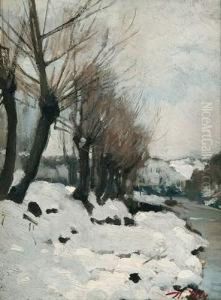 Paysage Enneige by Jean Daniel Ihly