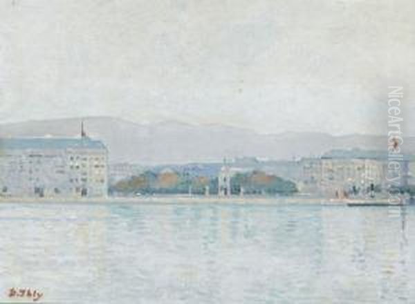 Ansicht Der Seepromenade In Genf - view 1