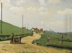 Chemin Avec Travailleurs