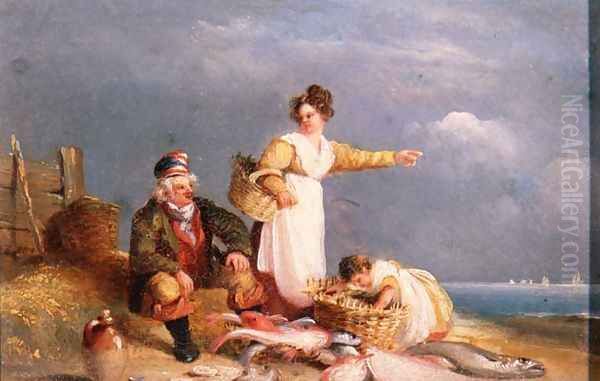 Fisherfolk with the Catch - view 1