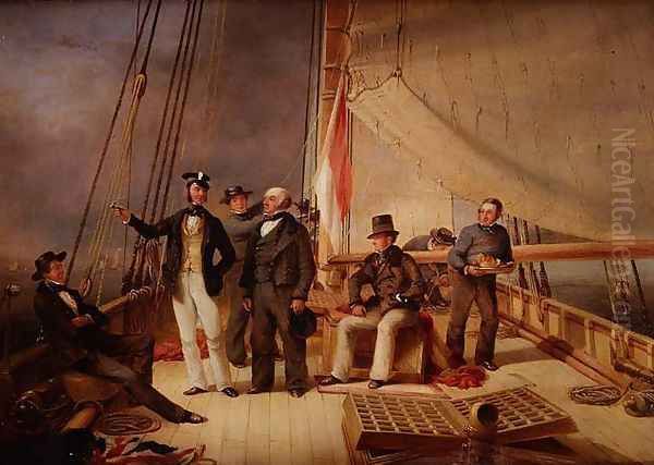 The yacht `Alarm', W.J.Forster on board - view 1