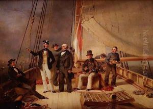 The yacht `Alarm', W.J.Forster on board