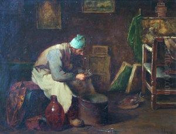 An Artist In His Studio - view 1