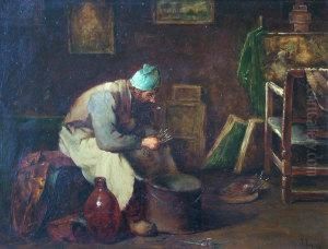 An Artist In His Studio by Josse Impens